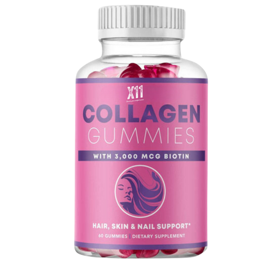Collagen Keto Gummies with Biotin 3000mcg | X11 | Supports Skin, Hair & Nail Health | Collagen, Biotin | Keto Supplements