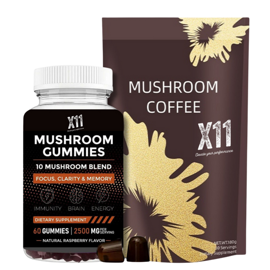 Keto Mushroom Coffee & 10-in-1 Mushroom Keto Gummies | 2 For 1 | X11 | Supports Immune Health & Energy | Keto & Vegan Supplements