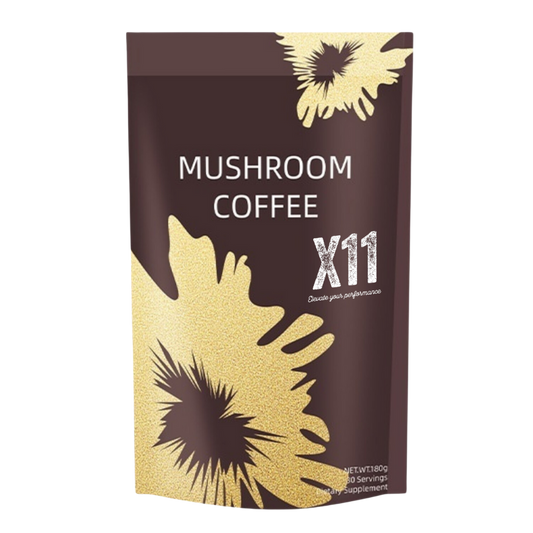 Vegan Mushroom Coffee 6.35 oz | X11 | Supports Stress Reduction & Immune Health | Adaptogenic Mushrooms | Keto & Organic Beverages