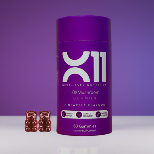 X11 Vegan Energy & Wellness Gummies – 10-in-1 Functional Mushroom Blend – 2500mg