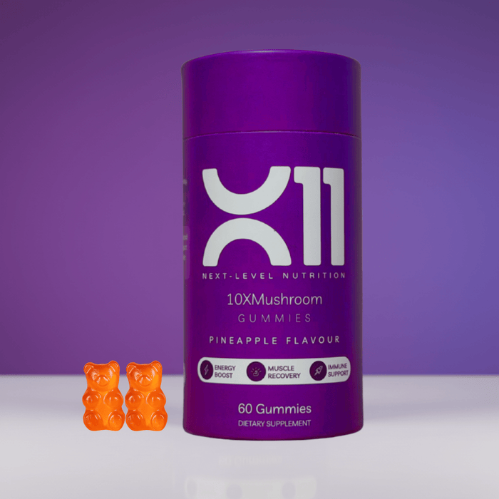 X11 Vegan Energy & Wellness Gummies – 10 - in - 1 Functional Mushroom Blend – 2500mg - X11