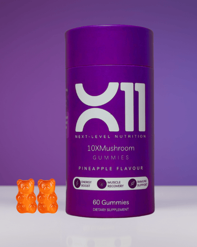 X11 Vegan Energy & Wellness Gummies – 10 - in - 1 Functional Mushroom Blend – 2500mg - X11