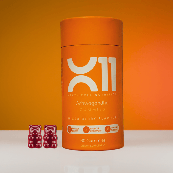 X11 Vegan Stress & Immune Support Gummies – Ashwagandha, Vitamin D3 & Zinc – 1500mg - X11